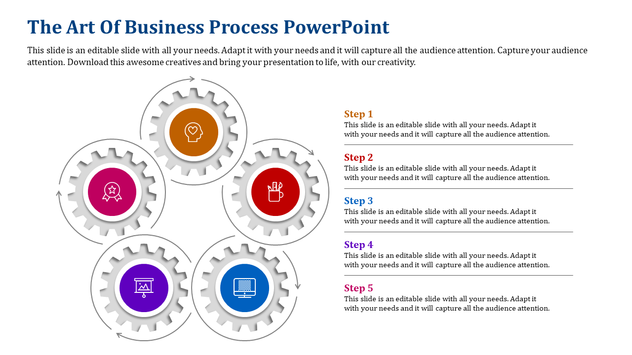 business process powerpoint-The Art Of Business- Process Powerpoint-5-Multicolor-Style-1